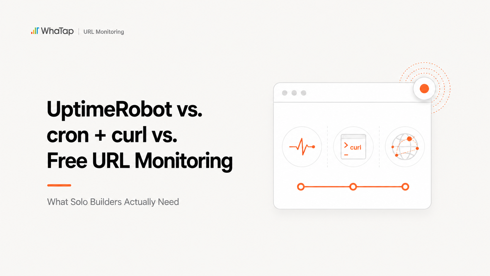 UptimeRobot vs. cron+curl vs. Free URL Monitoring: What Solo Builders Actually Need